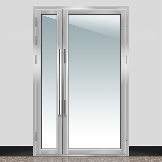 子(zǐ)母60型不(bù)鏽鋼隔熱(rè)玻璃防火(huǒ)門(mén)